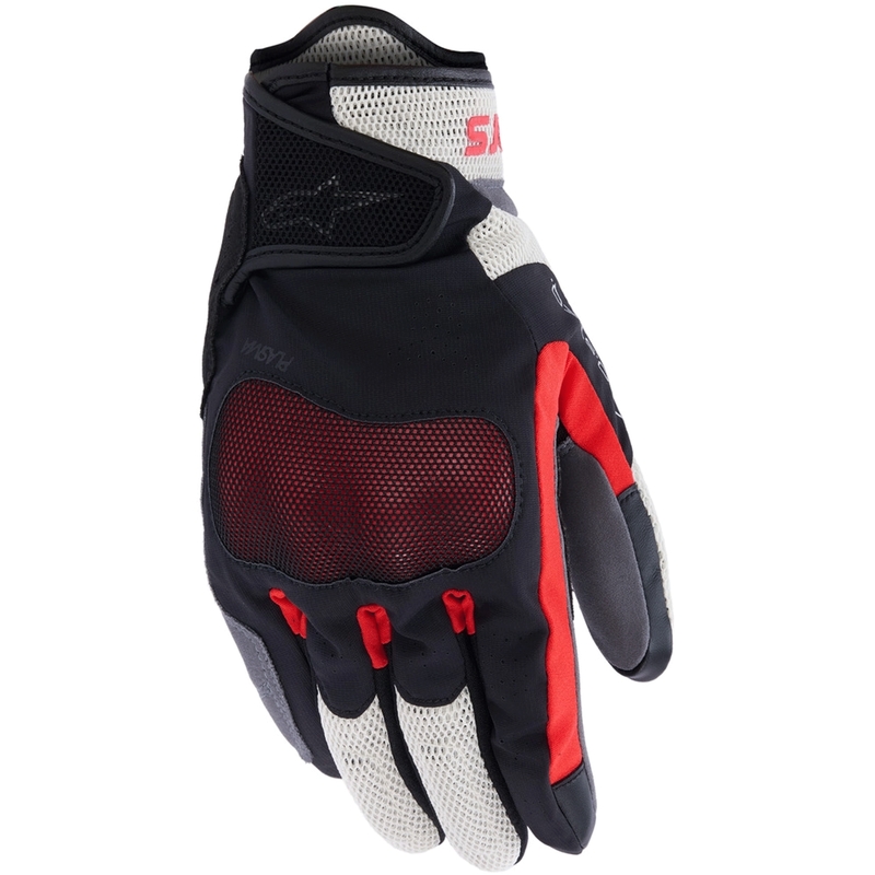 Мотоциклетни ръкавици Alpinestars Mogress Airflow черно-кремаво-червено