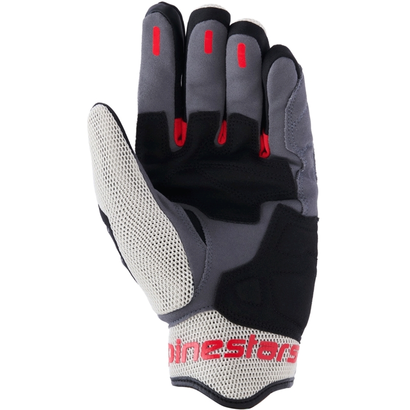 Мотоциклетни ръкавици Alpinestars Mogress Airflow черно-кремаво-червено
