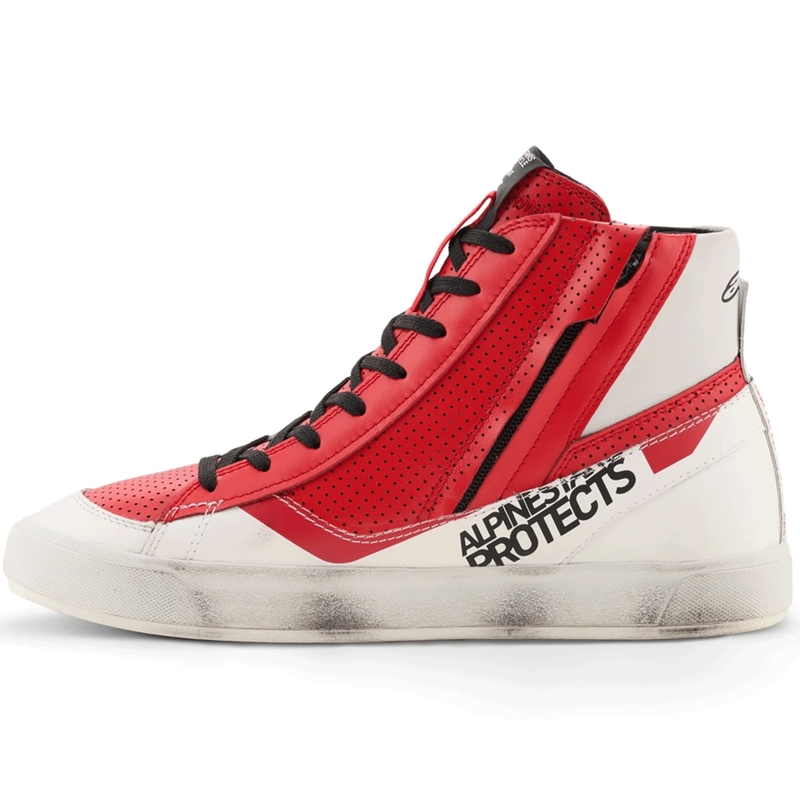 Мотоциклетни ботуши Alpinestars Stated Flair, бяло-червени