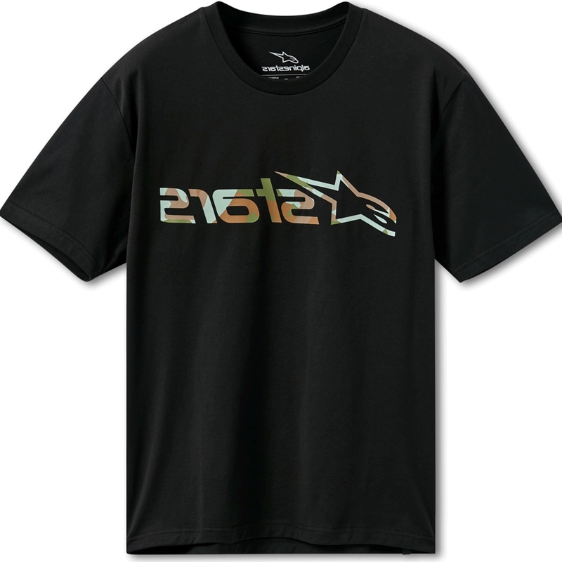 Тениска Alpinestars Verdure Camo CSF черна
