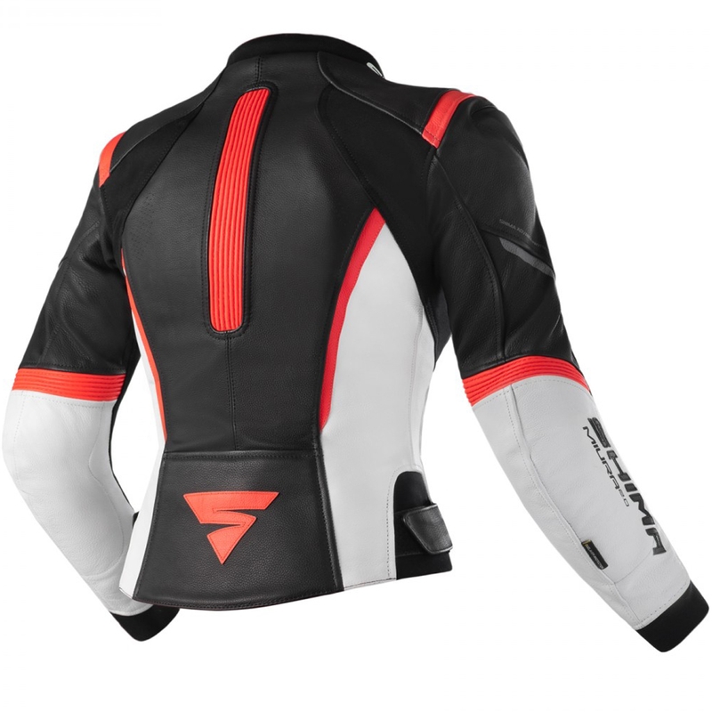 Дамско мотоциклетно яке Shima Miura 2.0 Black-White-Fluo Red