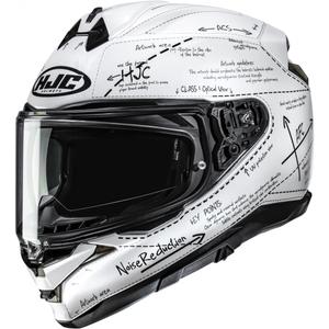 HJC F72 Odyssea MC10 каска за мотоциклет с пълно лице, бяло-черна