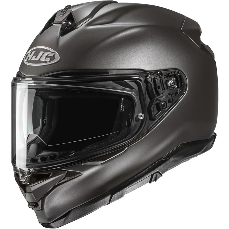 HJC F72 Solid каска за мотоциклет с пълно лице, полуматово сиво титаниево