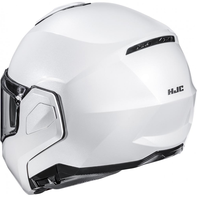 HJC i101 Solid, сгъваема мотоциклетна каска, перлено бяла