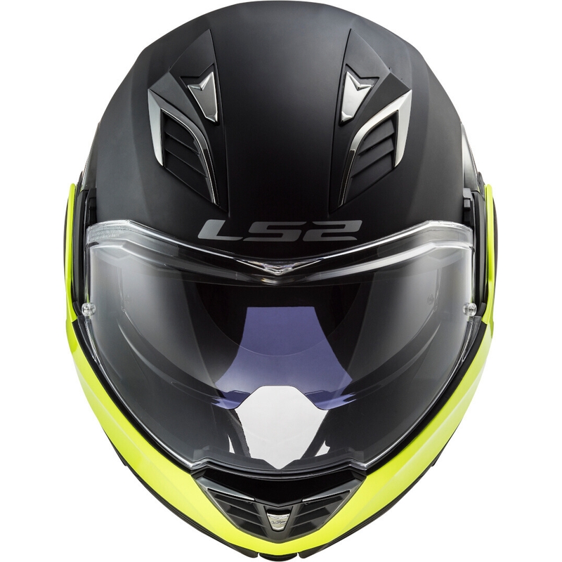 Překlápěcí přilba na motorku LS2 FF900 Valiant II Hammer černo-fluo žlutá výprodej