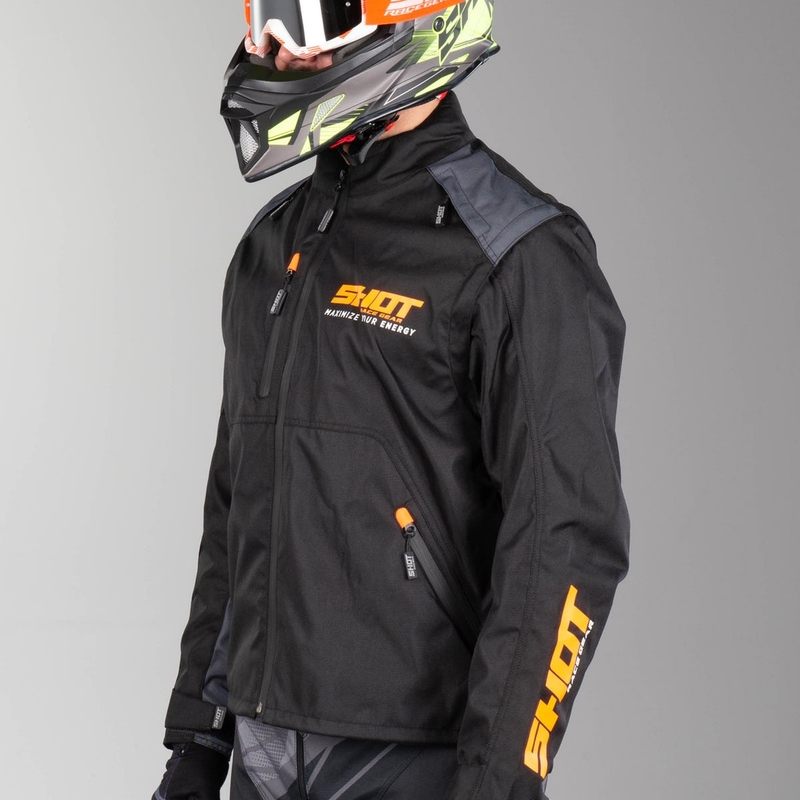 Bunda Shot Contact černo-fluo oranžová výprodej