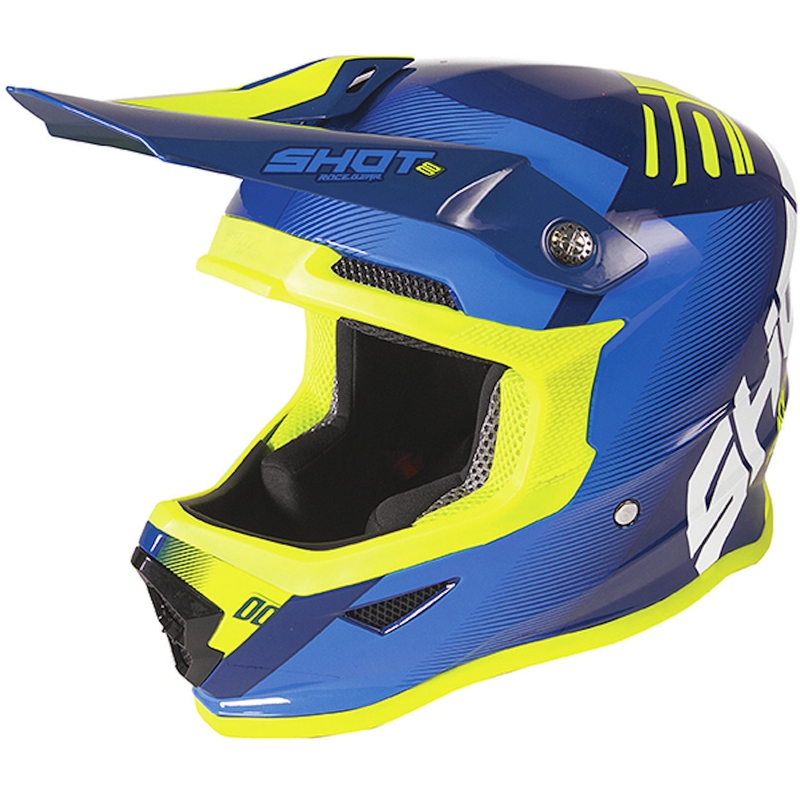 Dětská motokrosová přilba Shot Furious Trust modro-fluo žlutá výprodej