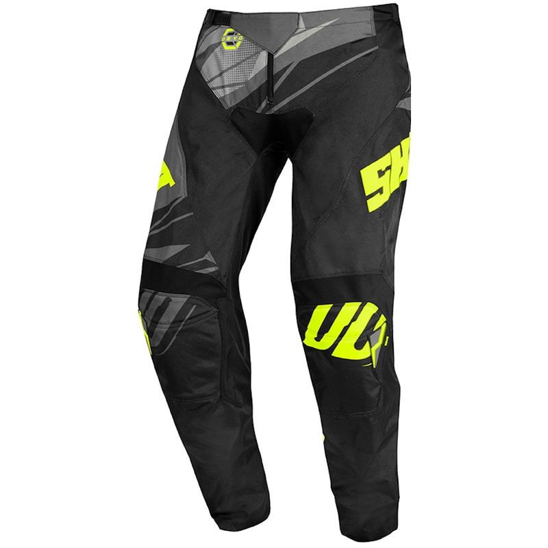 Dětské motokrosové kalhoty Shot Devo Ventury černo-šedo-fluo žluté