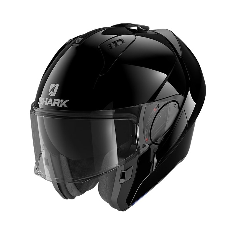 Překlápěcí přilba SHARK EVO-ES Blank černá lesklá