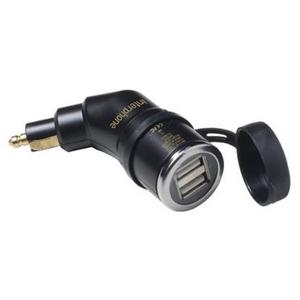 DIN адаптер Интерфон с 2x USB изход за мотоциклети, 2A