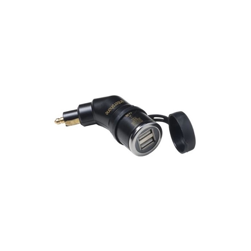 DIN адаптер Интерфон с 2x USB изход за мотоциклети, 2A