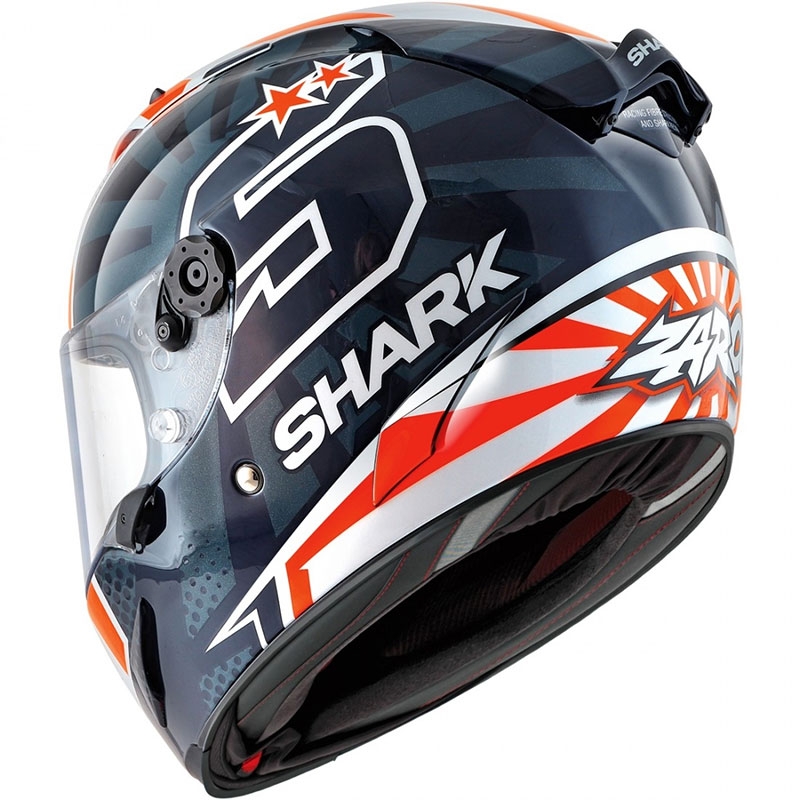 Integrální přilba SHARK RACE-R PRO Zarco Replica 2019 modro-bílo-oranžová výprodej
