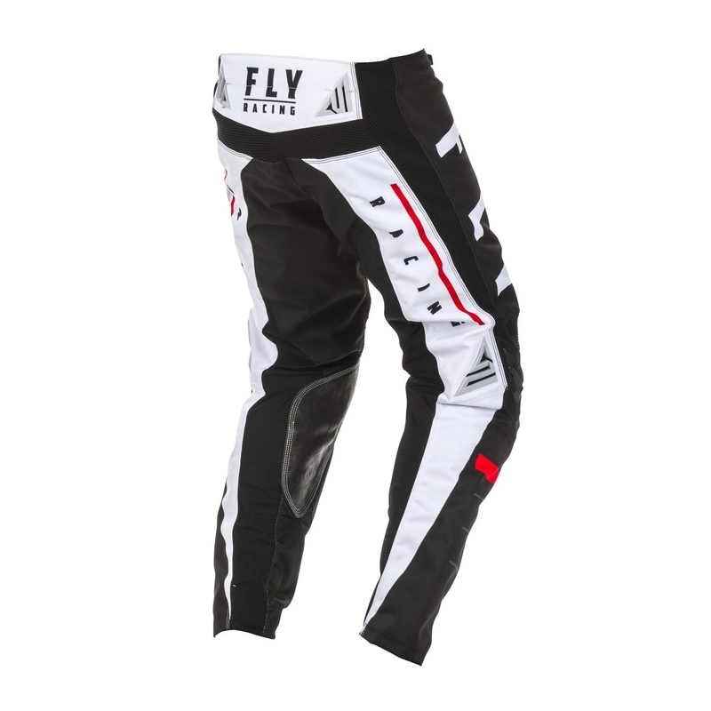 Motokrosové kalhoty FLY Racing Kinetic K120 černo-bílo-červené