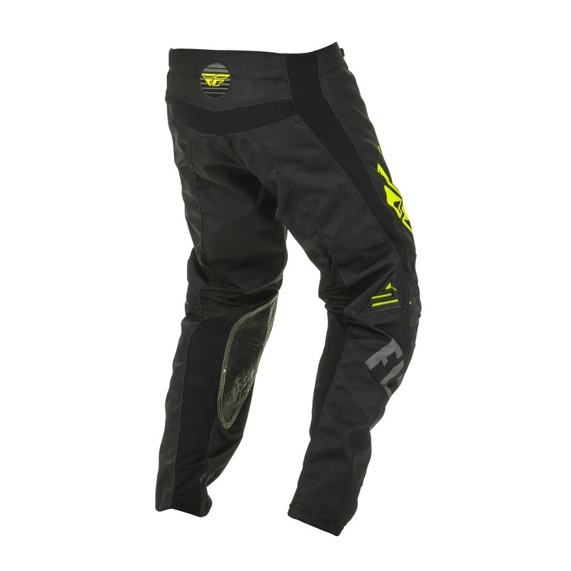 Motokrosové kalhoty FLY Racing Kinetic K220 černo-šedo-fluo žluté