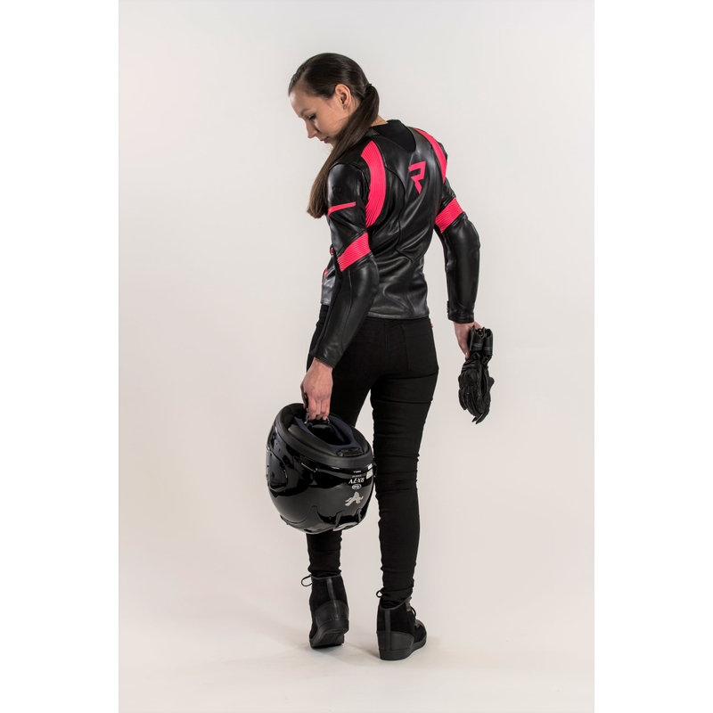 Мотоциклетно яке Rebelhorn Rebel Black and Pink за жени