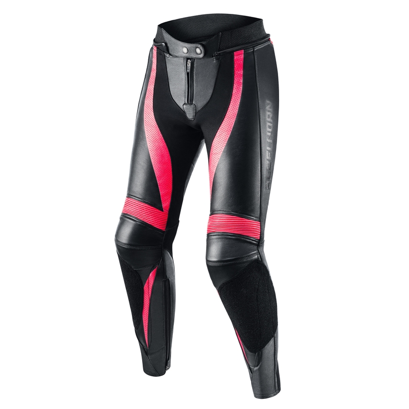 Дамски панталони за мотоциклетизъм Rebelhorn Rebel Black and Pink