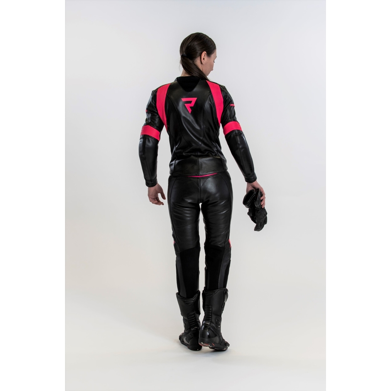 Дамски панталони за мотоциклетизъм Rebelhorn Rebel Black and Pink