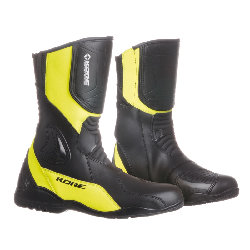 Boty na motorku Kore Sport Touring černo-fluo žluté