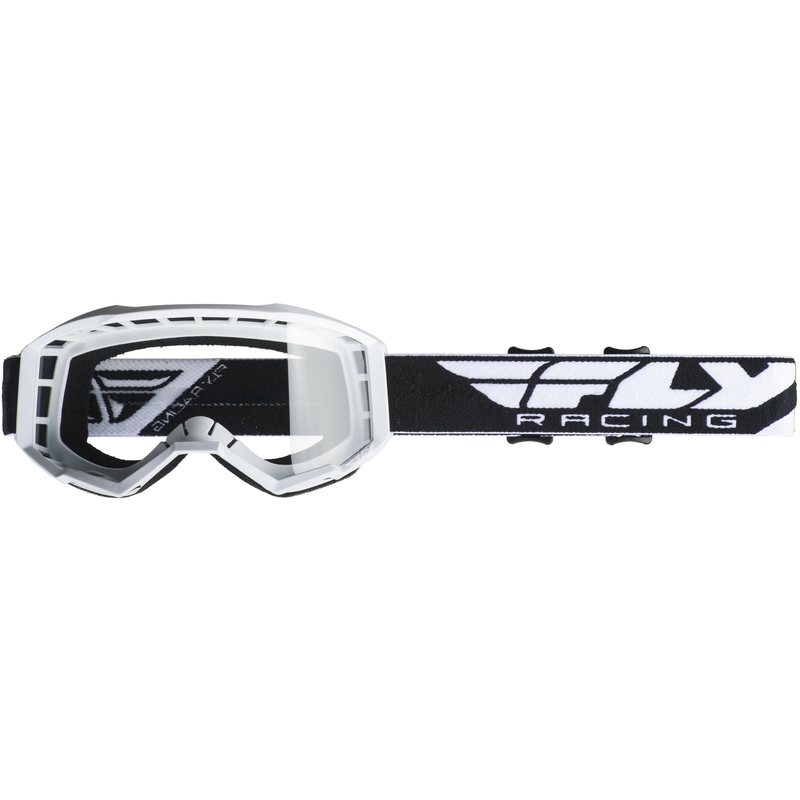 Dětské motokrosové brýle FLY Racing Focus 2019 černo-bílé (čiré plexi) výprodej