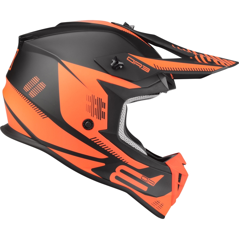 Motokrosová přilba Lazer OR-3 PP3 černo-fluo červená