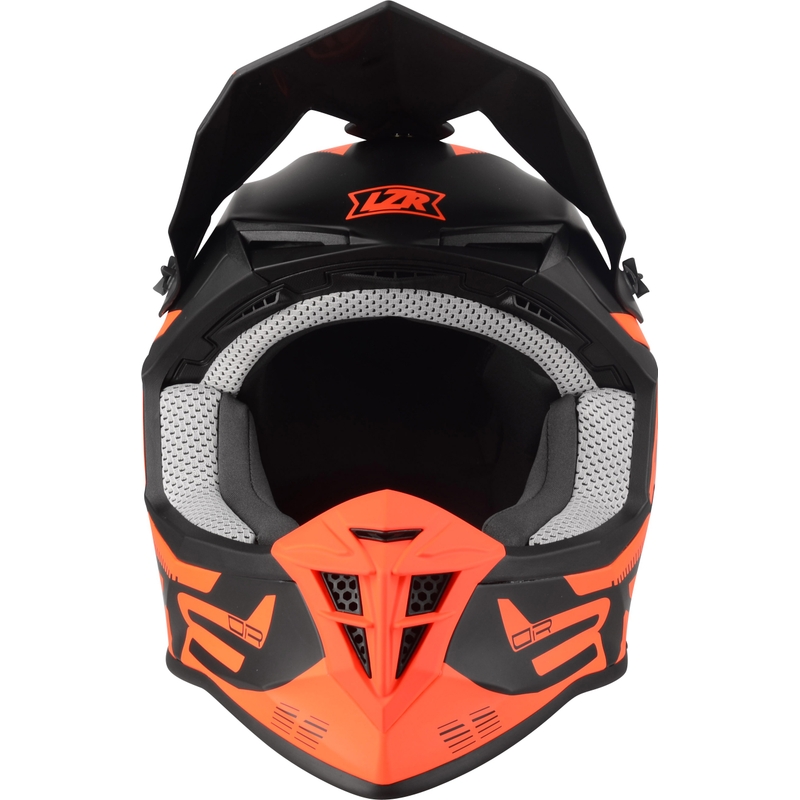 Motokrosová přilba Lazer OR-3 PP3 černo-fluo červená