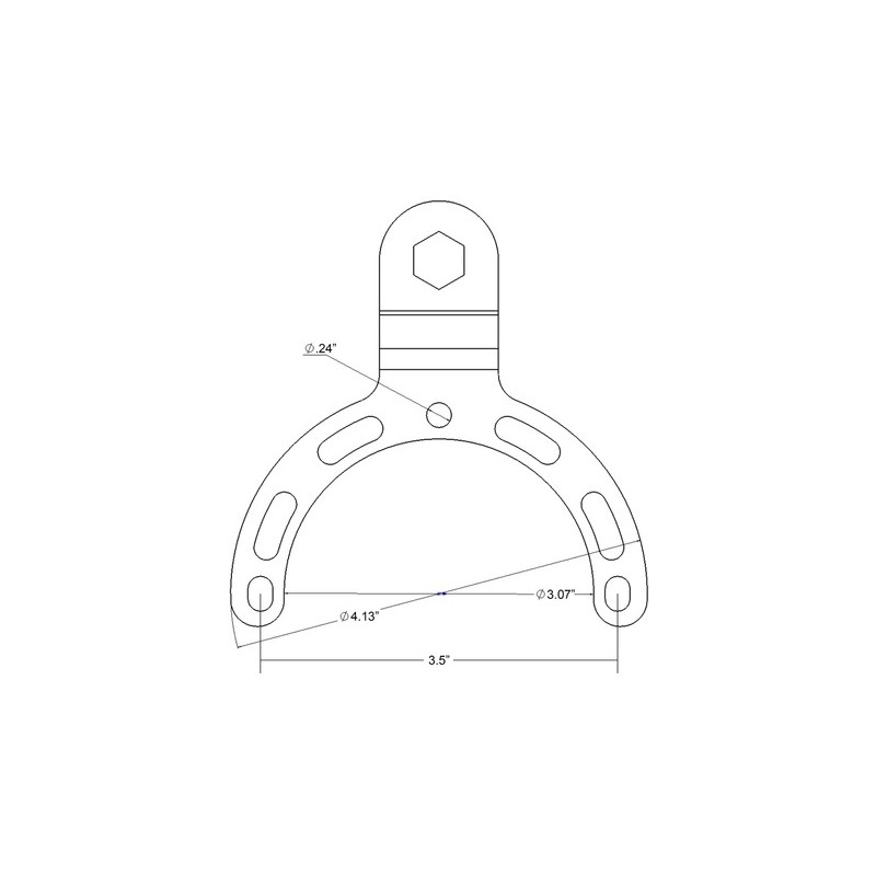 Монтаж за RAM Монтажи за капачка на резервоара на мотоциклет