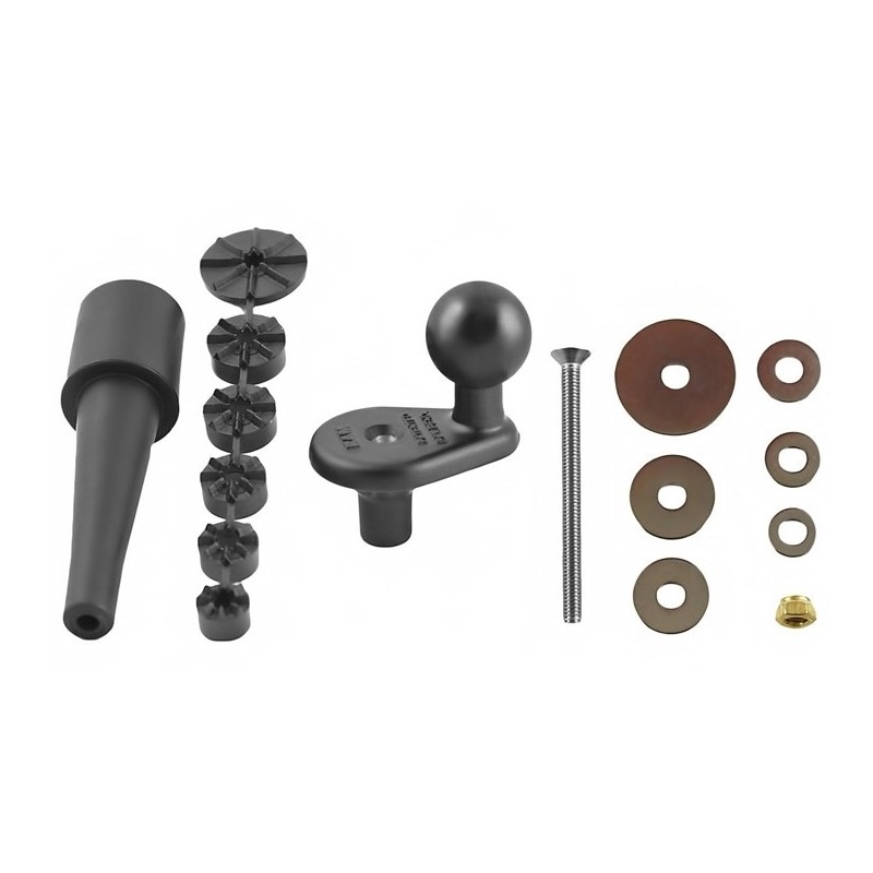 Монтиране на RAM за врата на вилката на мотоциклета с 1" щифт