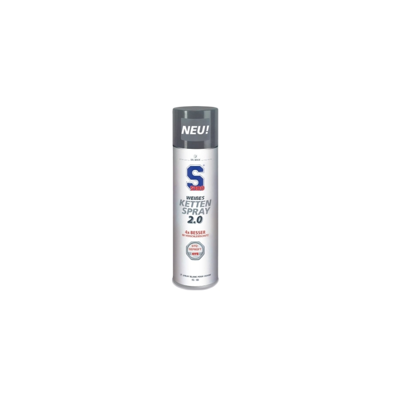Смазка за вериги S100 - Бял спрей за вериги 2.0 400 ml
