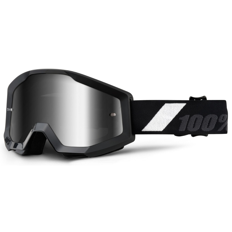 Motokrosové brýle 100% Strata Goliath (stříbrné chrom plexi)