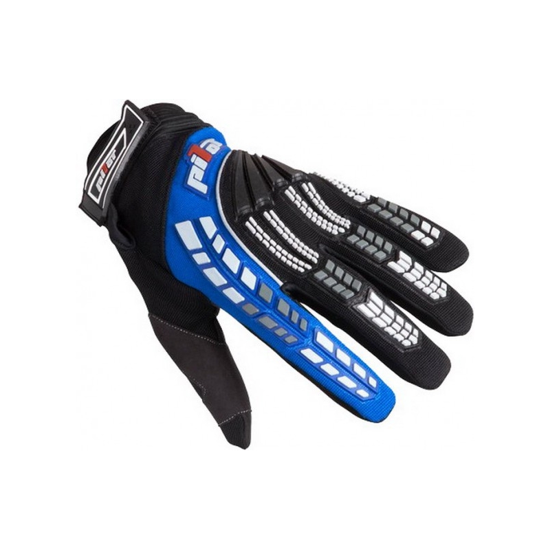 Детски мотоциклетни ръкавици Pilot black/blue