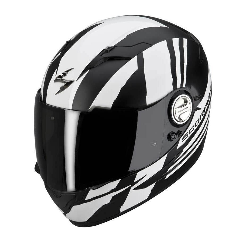 Moto přilba Scorpion EXO-500 AIR THUNDER bílo-černo matná výprodej