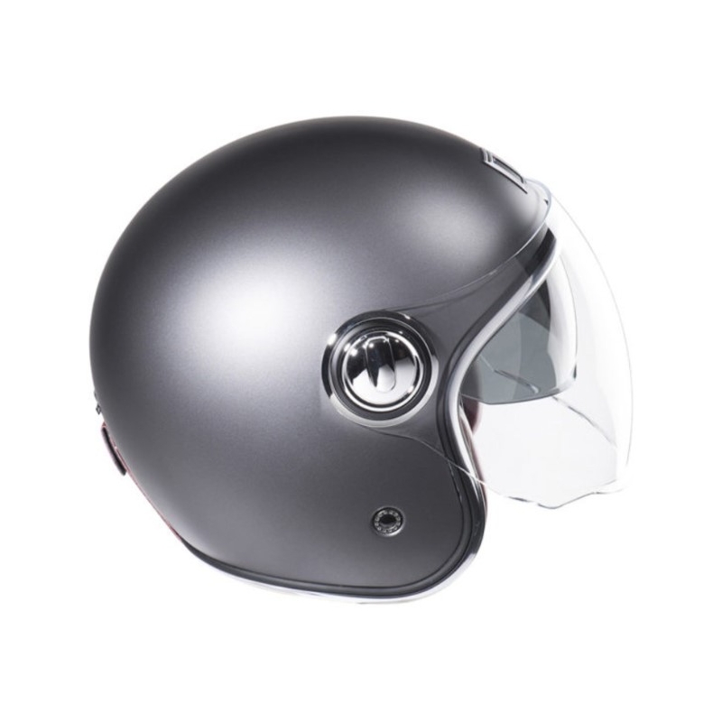 Отворена каска NOX PREMIUM Heritage silver matt