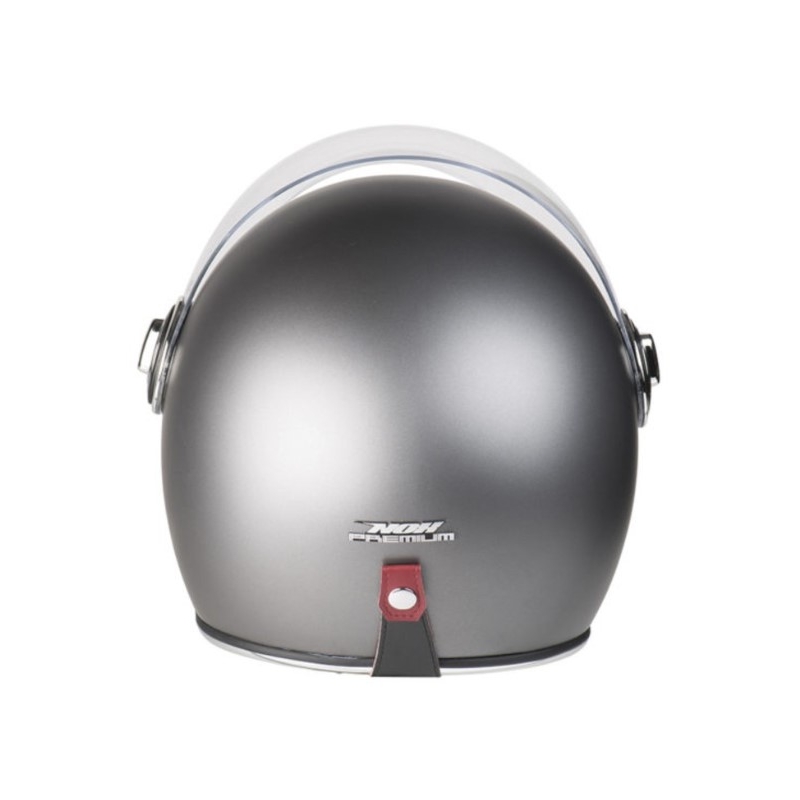 Отворена каска NOX PREMIUM Heritage silver matt