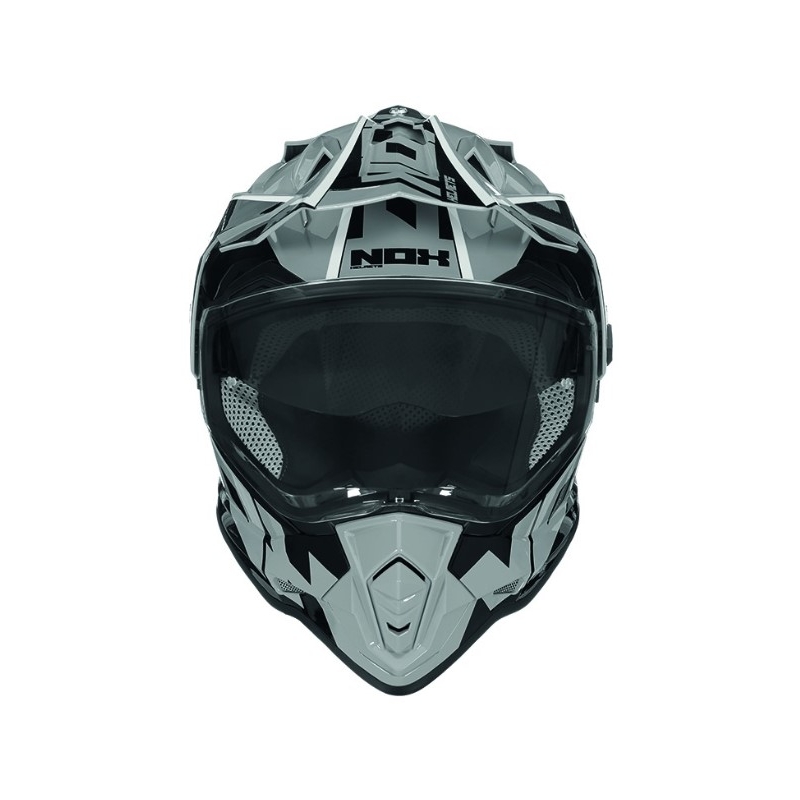 Enduro přilba NOX N312 Crow černo-šedá výprodej