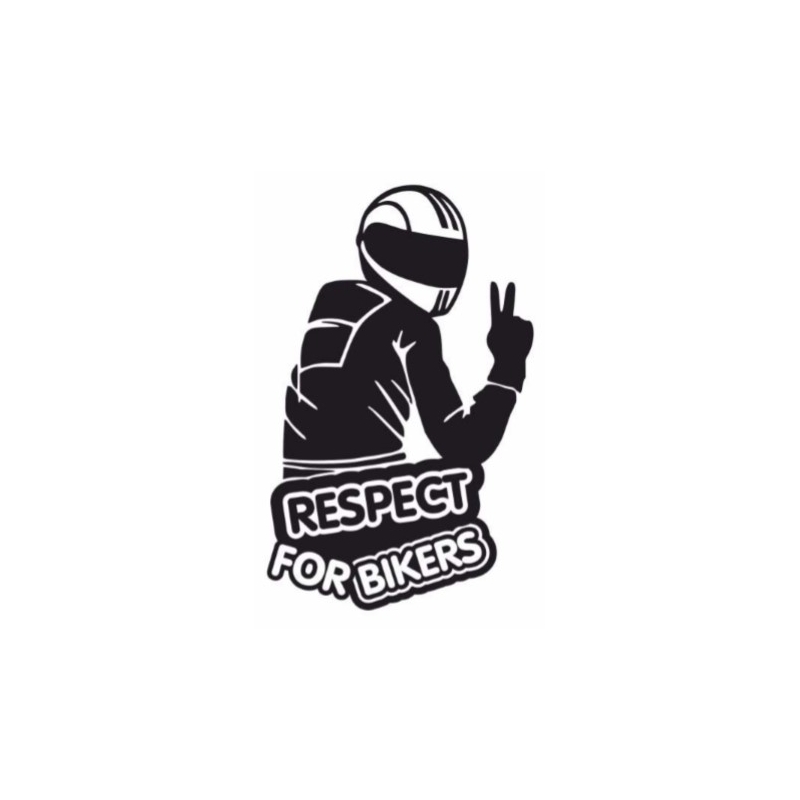Nálepka Respect for bikers