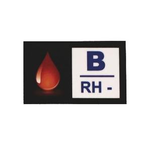 Стикер с кръвна група B RH-
