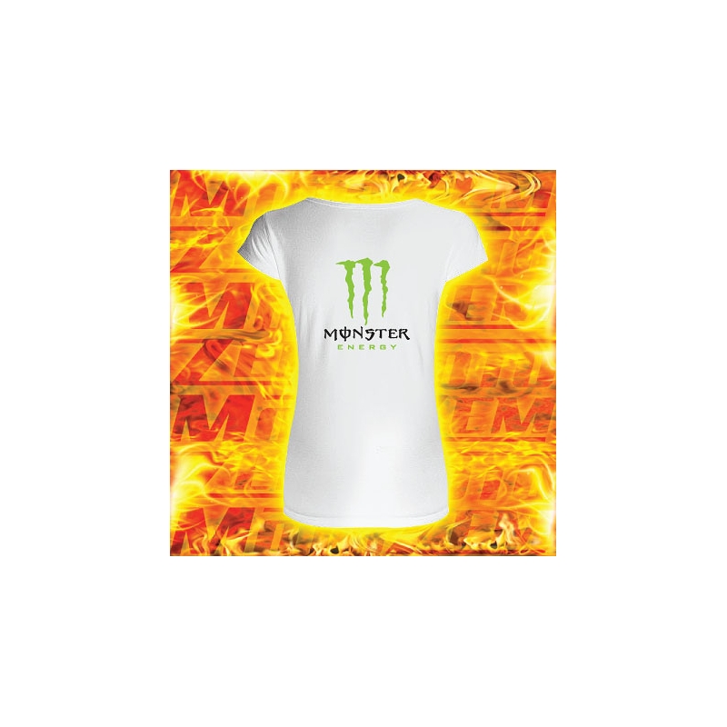 Dámské triko s motivem Monster bílé výprodej