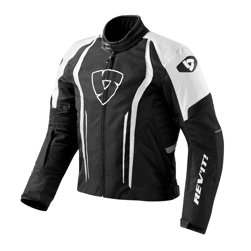 Bunda na motorku Revit Shield černo-bílá výprodej