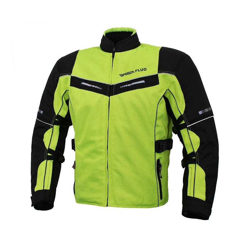 Bunda na motorku RSA Airforce černo-fluo žlutá výprodej