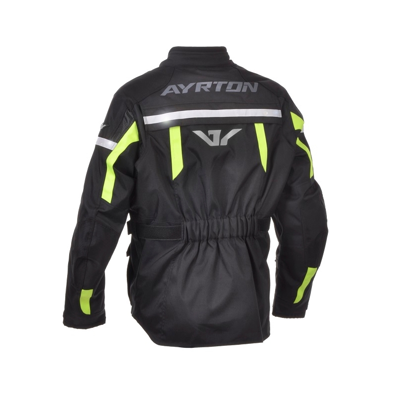 Bunda na motorku Ayrton Adventure černo-fluo žlutá výprodej