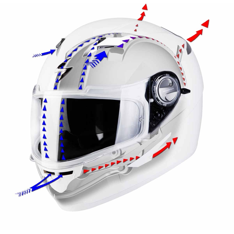 Integrální přilba na moto Scorpion EXO-500 Ewok černo-růžová výprodej